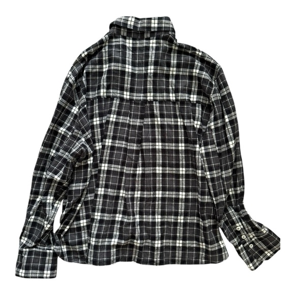 🖤 ZARA Plaid Flannel Shirt | Size L | New - Picture 5 of 8